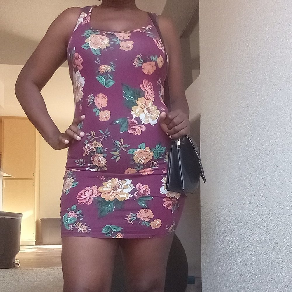 Floral mini dress
